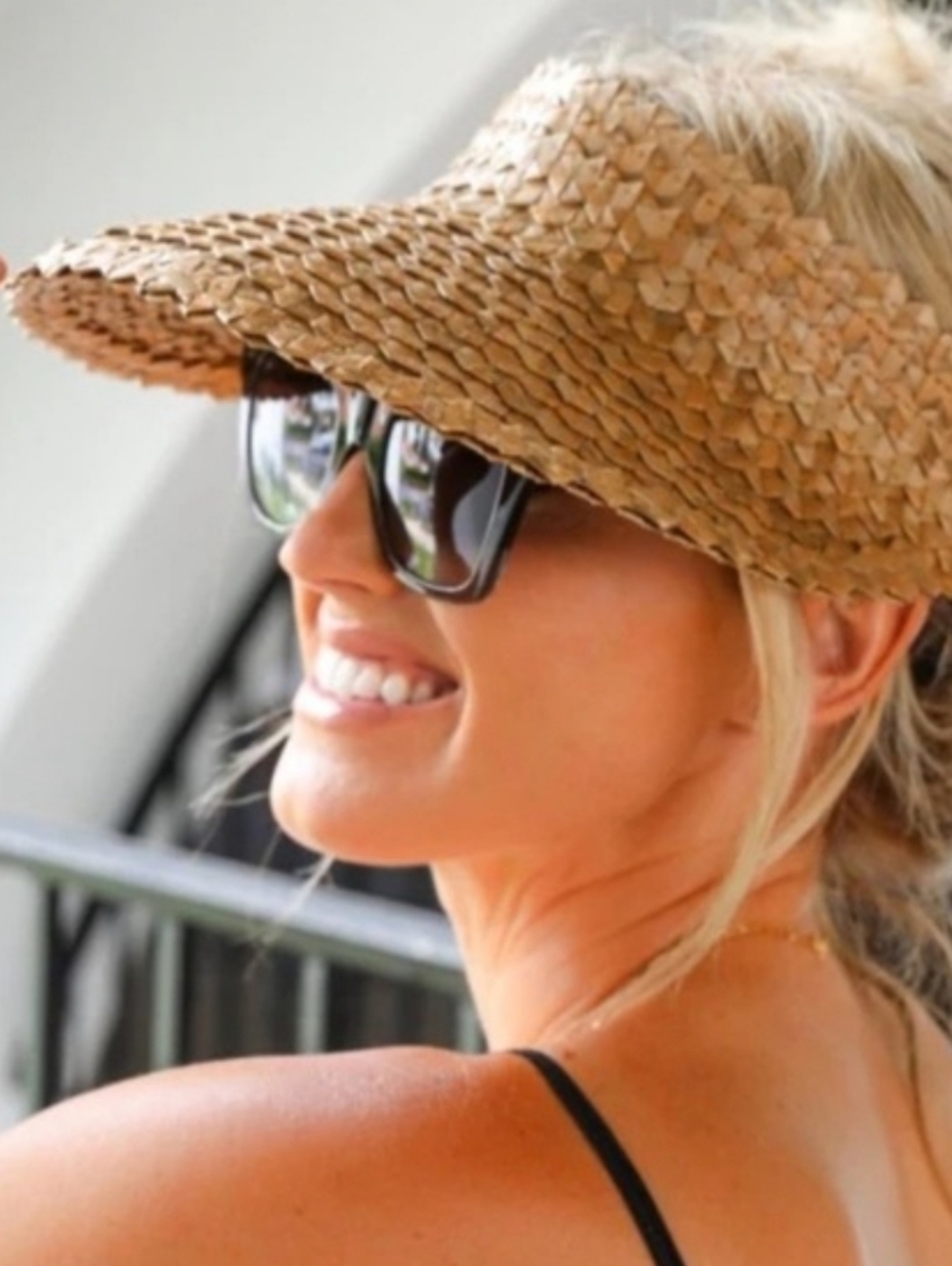 Beach Riot Straw‎ Visor - Beige - Picture 5 of 5